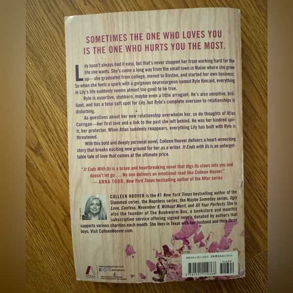 It Ends with Us by Colleen Hoover- Book Tok Book- Tik Tok Books - Picture 2 of 2